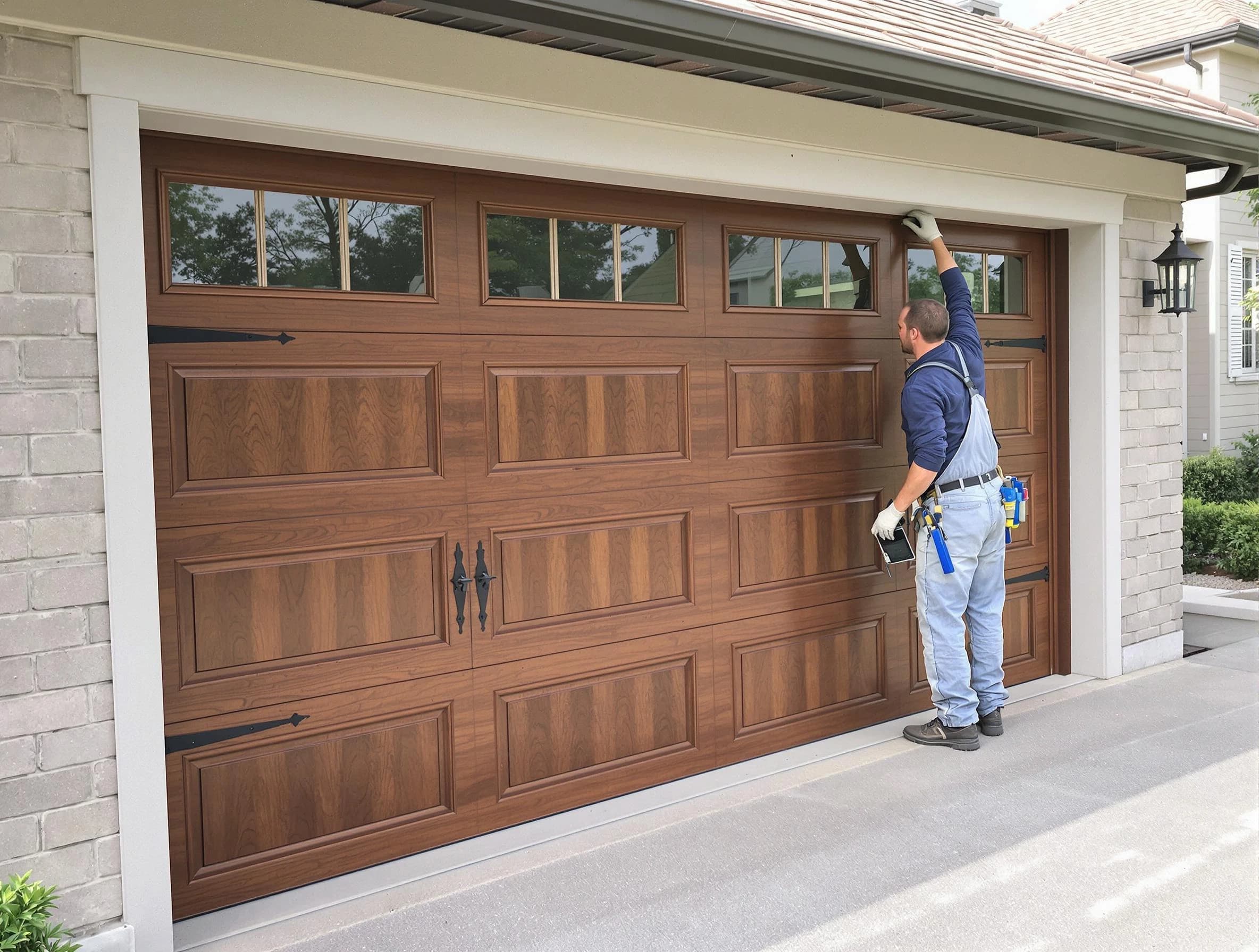 Custom garage door showcase by Bluffdale Garage Door Repair in Bluffdale