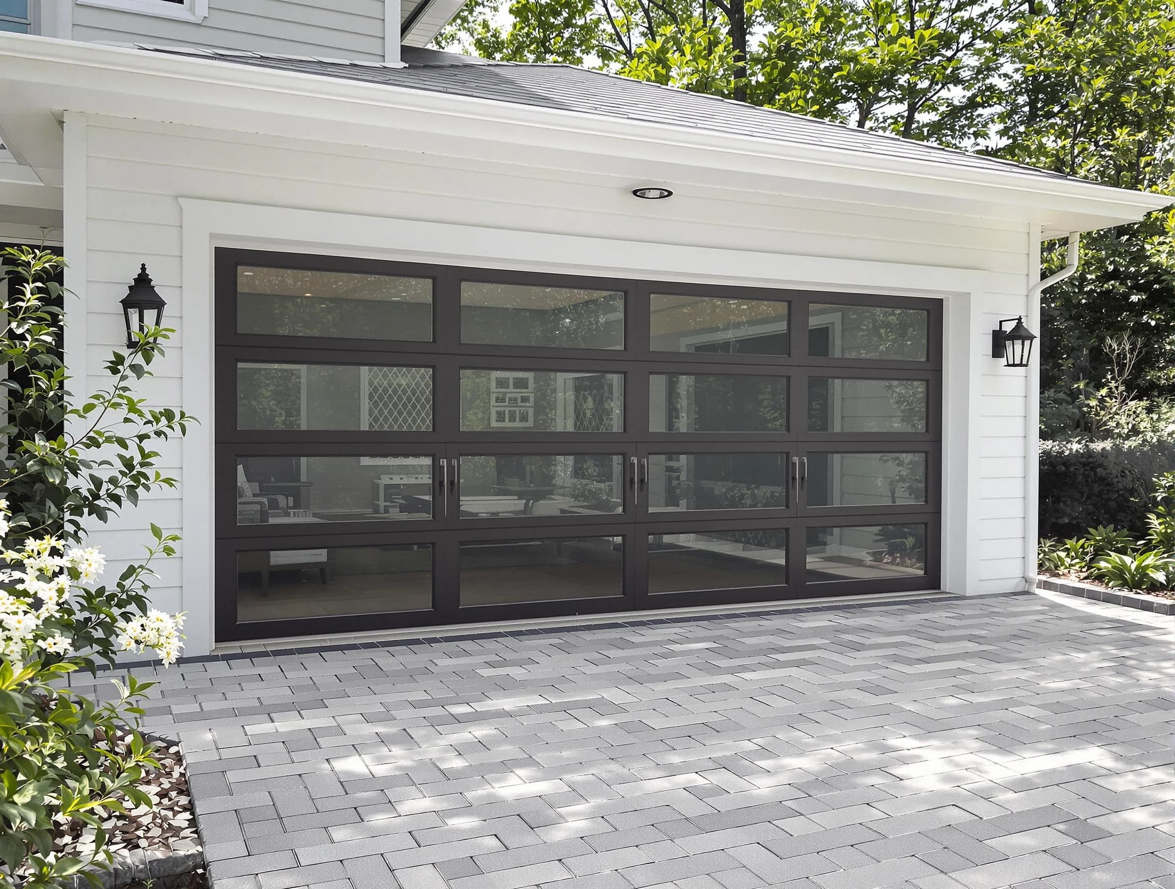 Bluffdale Garage Door Repair design specialist presenting custom garage door options to Bluffdale homeowner