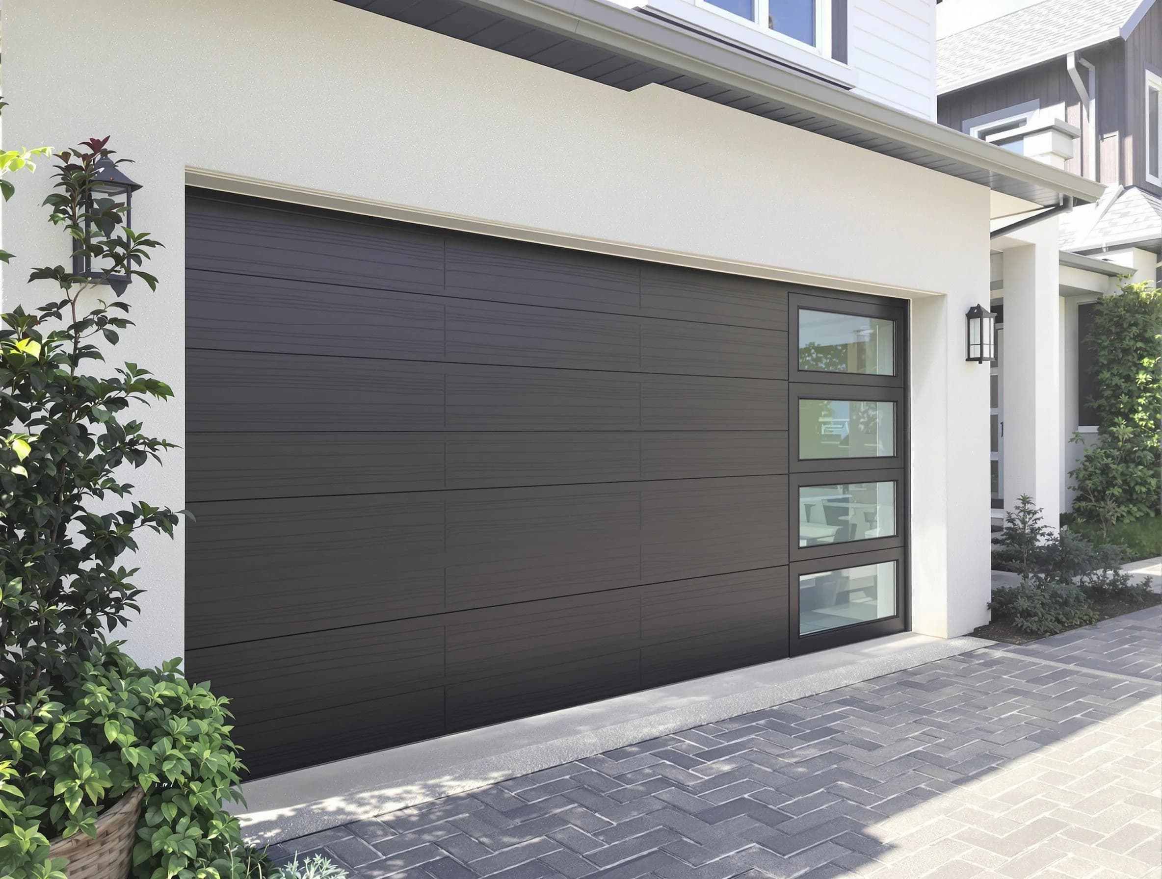 Custom garage door installation by Bluffdale Garage Door Repair in Bluffdale