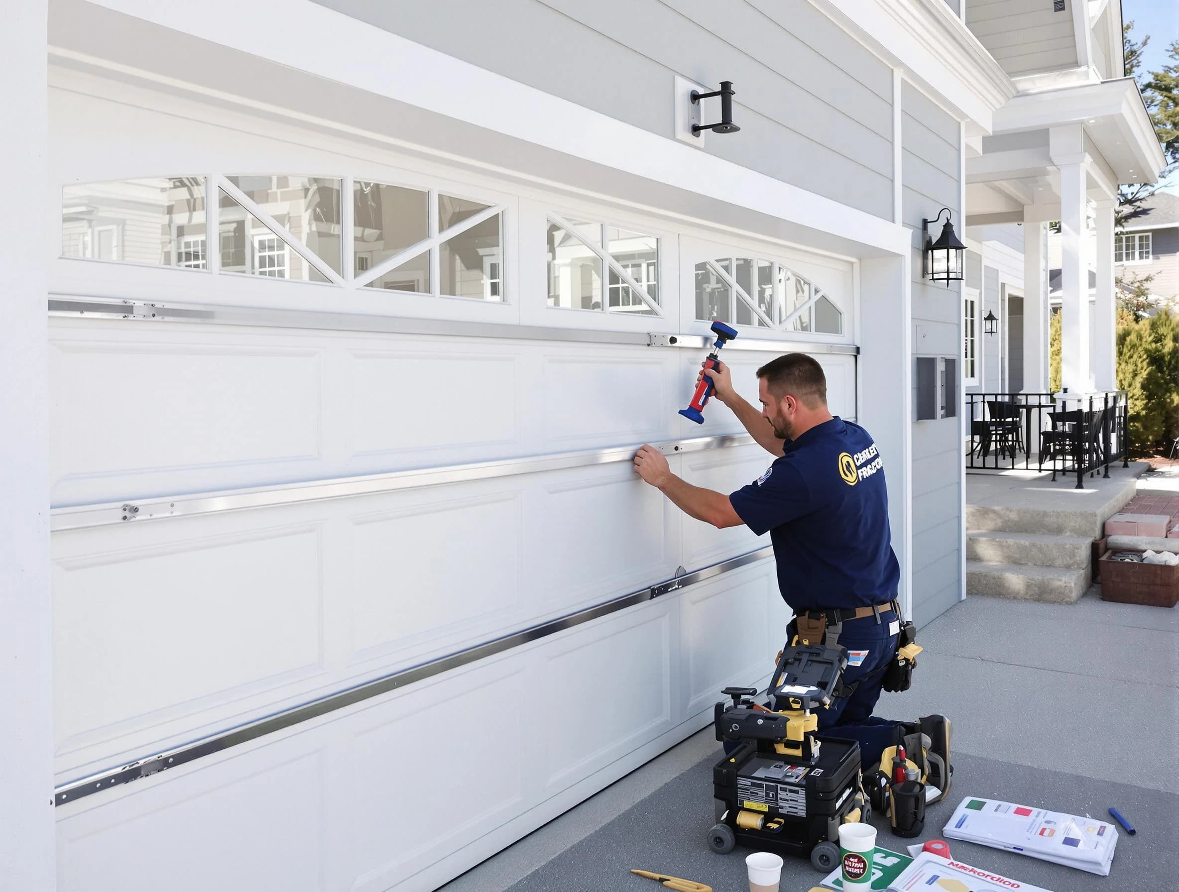Professional garage door installation by Bluffdale Garage Door Repair in Bluffdale