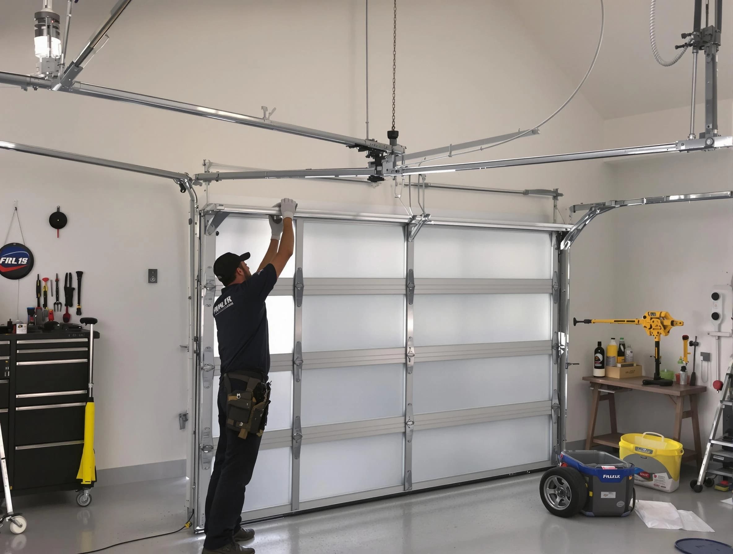 Bluffdale Garage Door Repair certified team performing precision garage door installation in Bluffdale