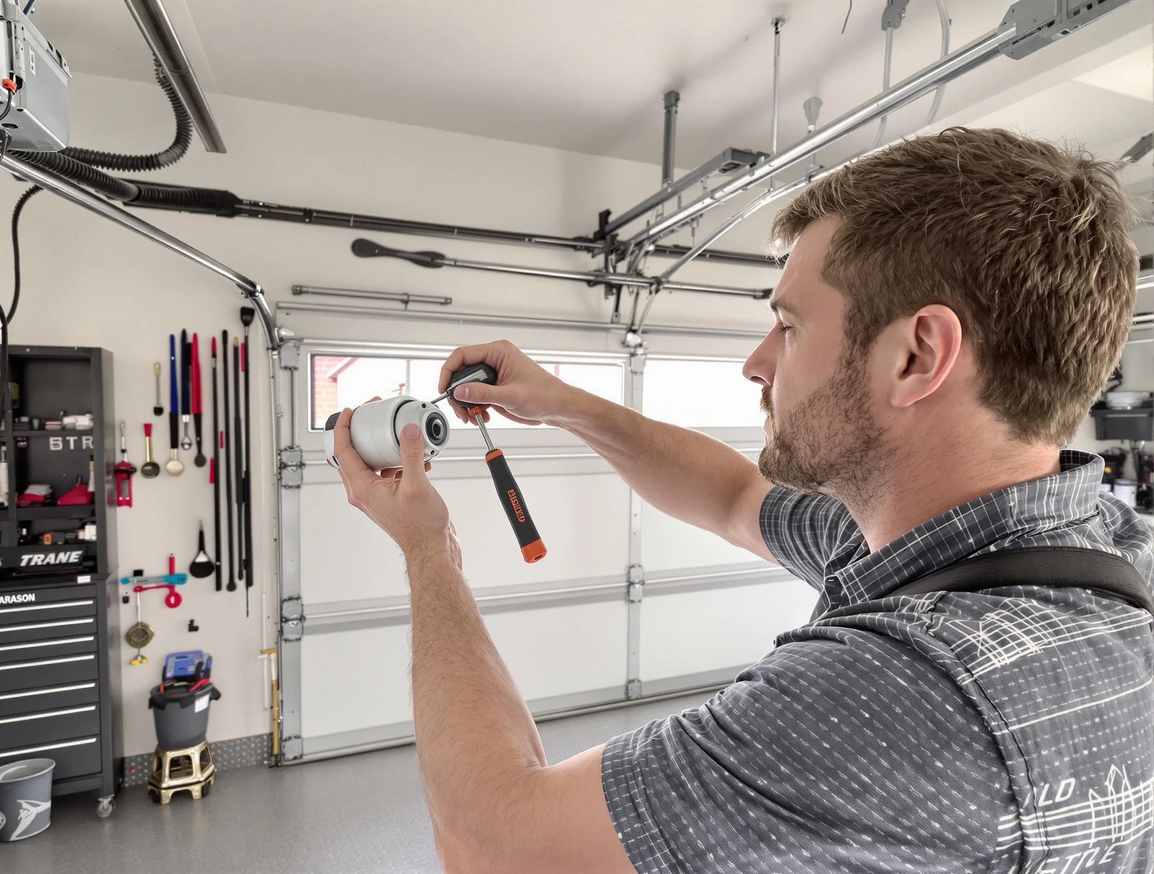 Garage door opener repair service by Bluffdale Garage Door Repair in Bluffdale