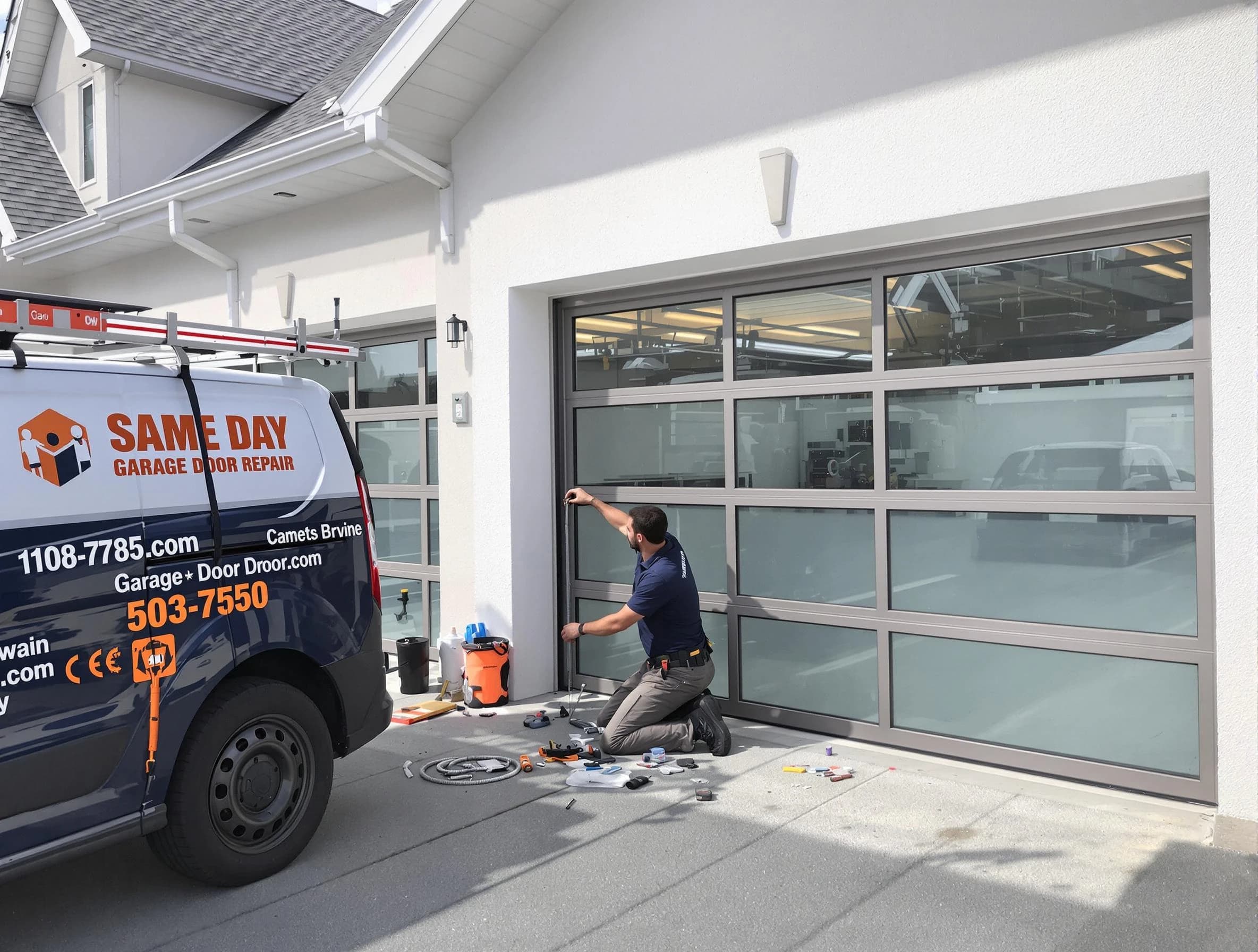 Same-day garage door repair service by Bluffdale Garage Door Repair in Bluffdale