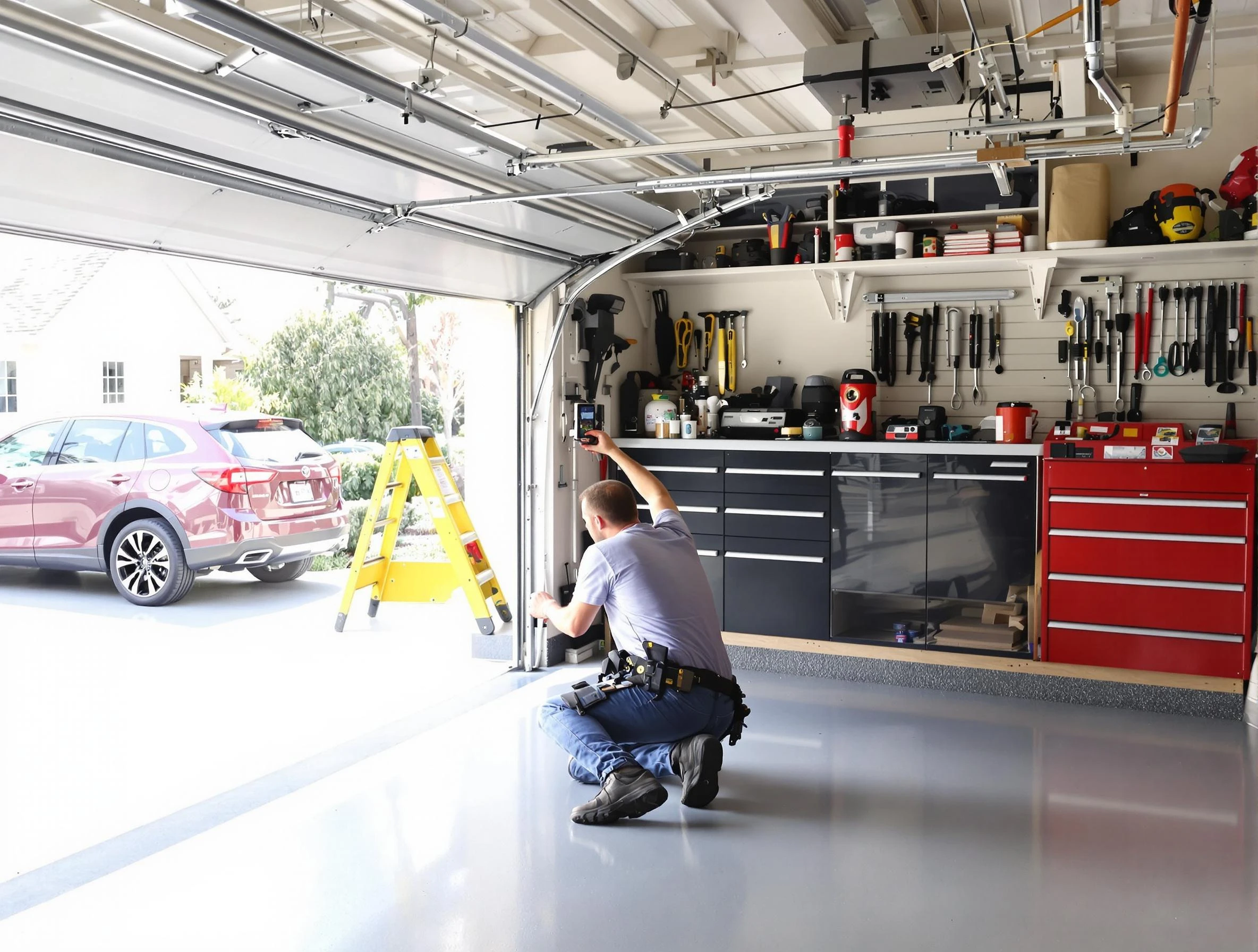 Local garage door repair service by Bluffdale Garage Door Repair in Bluffdale