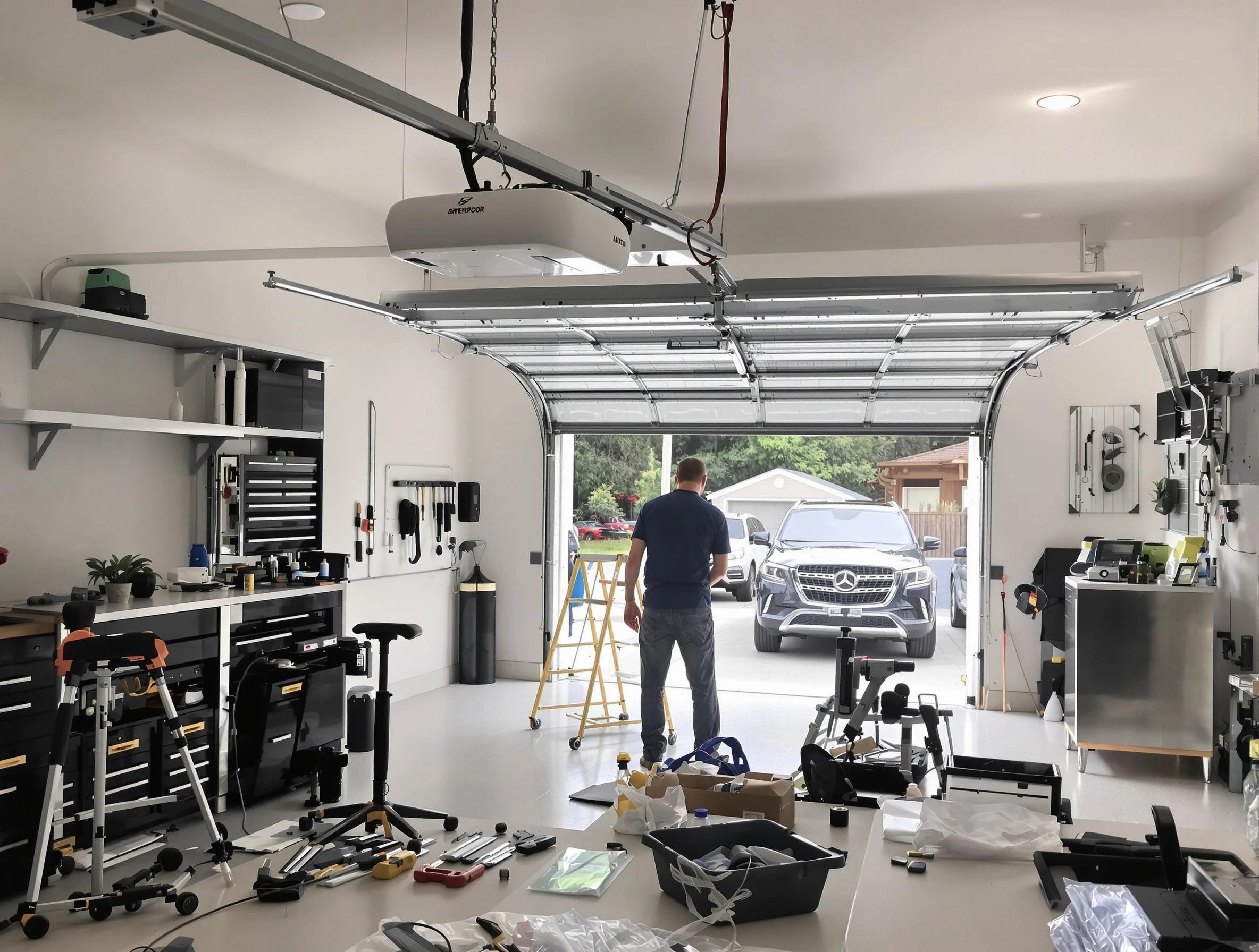 Garage door opener installation by Bluffdale Garage Door Repair in Bluffdale