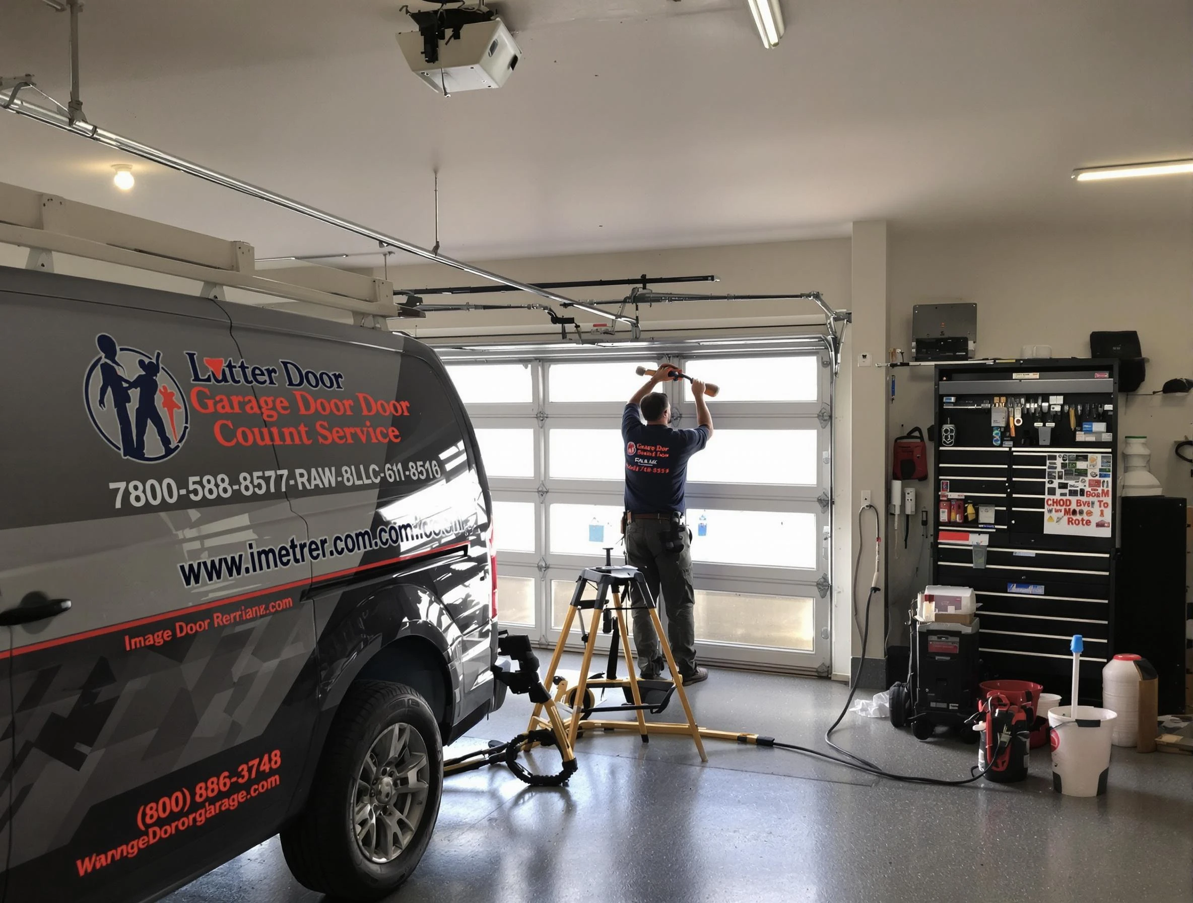 Bluffdale Garage Door Repair rapid response team performing same-day repair in Bluffdale